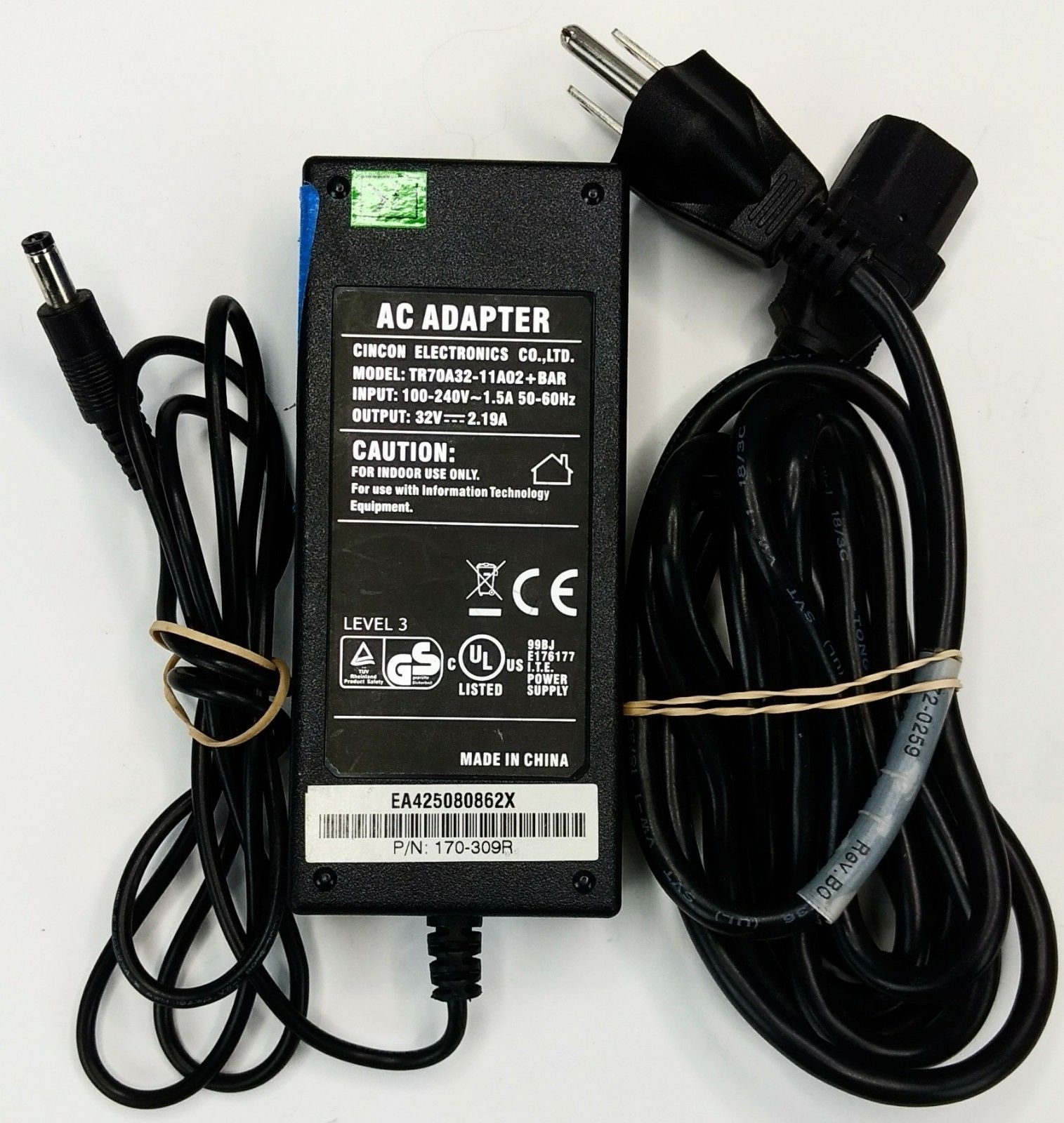 NEW Cincon TR70A32-11A02+BAR ac Adaptor 32V 2.19A AD1107 power supply